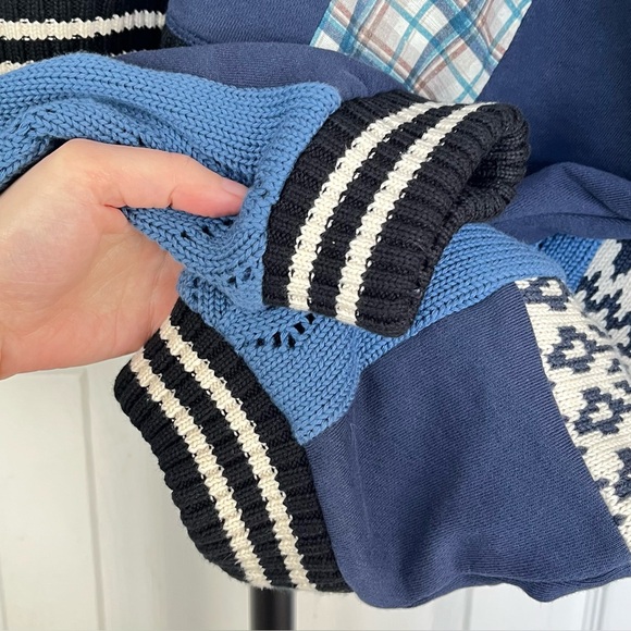 Pilcro Mixed Media Pullover Sweatshirt - Picture 5 of 8